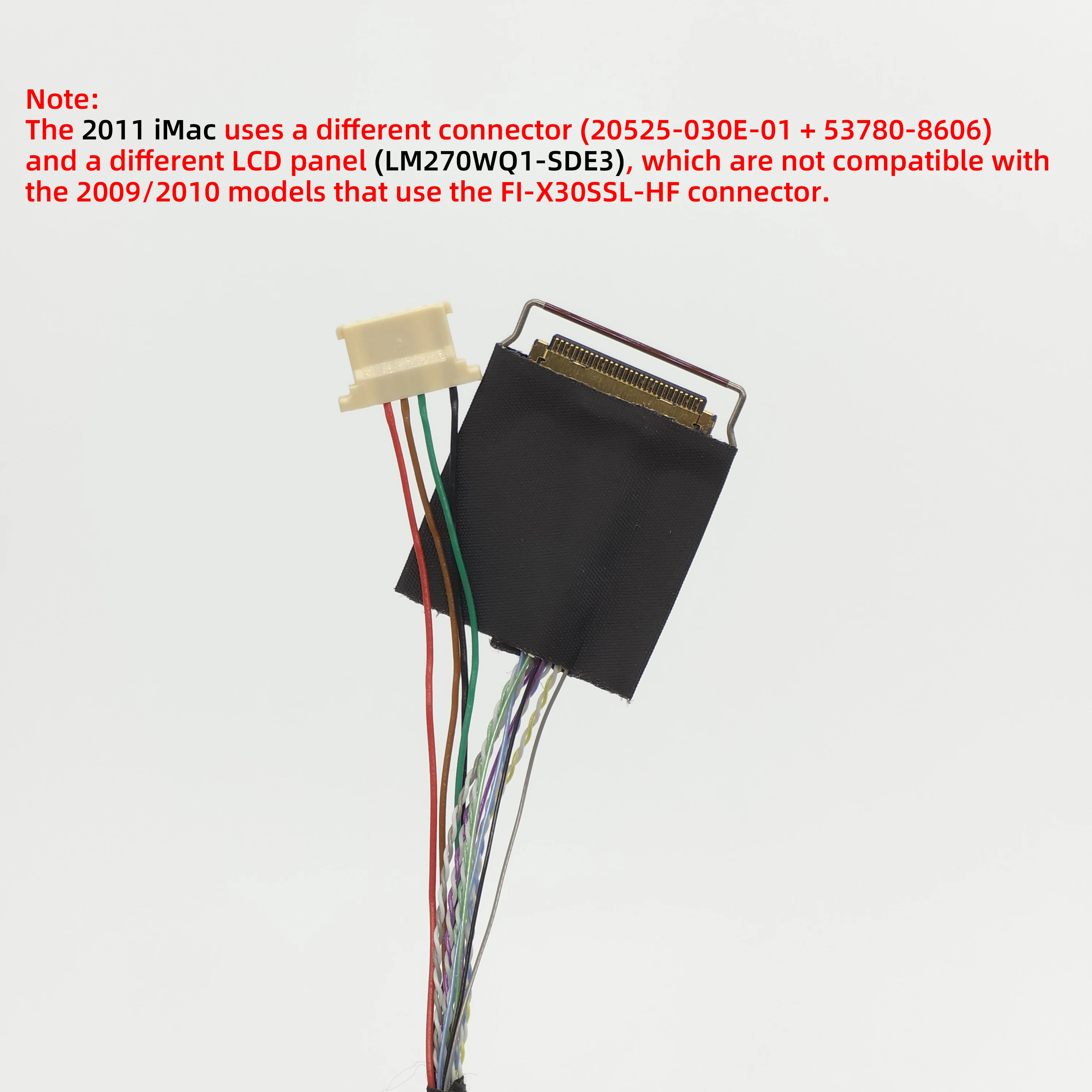 Für iMac 27" A1312 2009 2010 2011 LCD-Controller-Board LM270WQ1 Bildschirm DIY Display 2K 2560x1440 Antriebsplatine Umrüstkit – Detail 6
