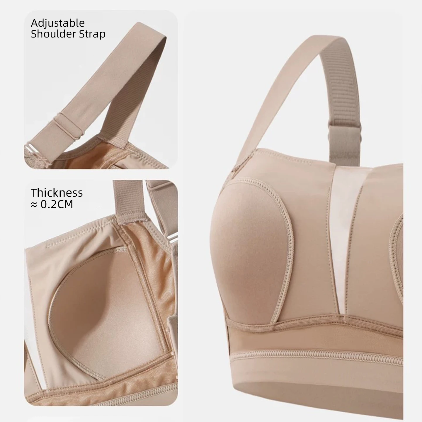 Soutien-gorge grande taille pour femmes, sous-vêtements froncés fins, sans anneau en acier, confortable, Anti-affaissement, Collection de seins latéraux, qualité supérieure