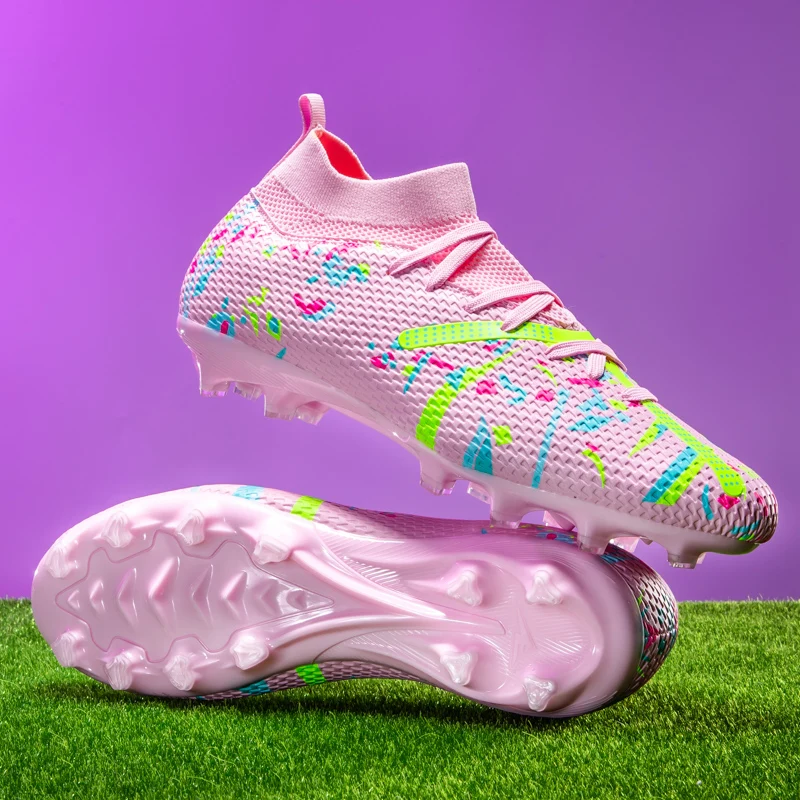 Top Quality 8552 Men Soccer Cleats Training Sport Shoes Non-Slip Tf/Fg Football Boots Sneakers F5 Football Shoes