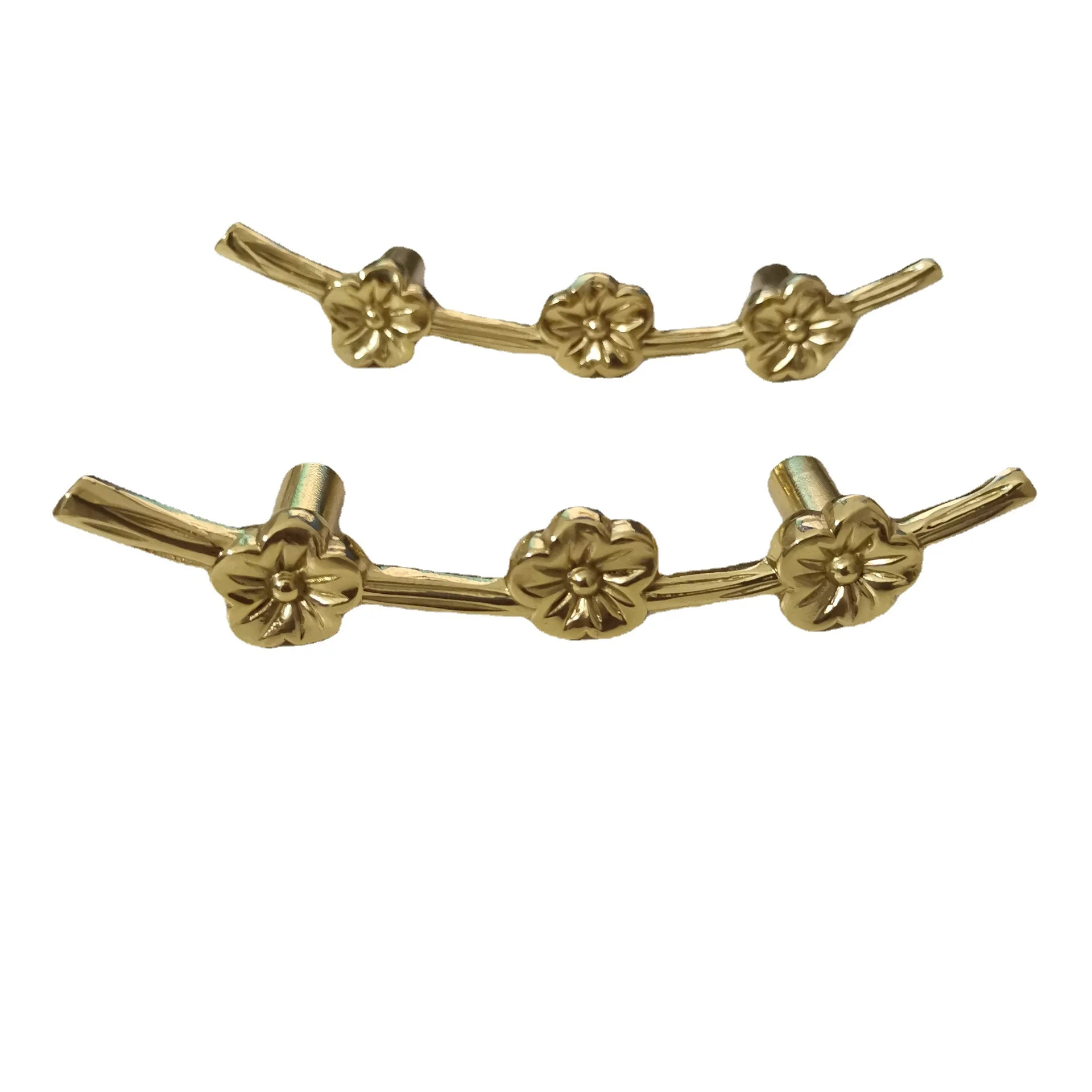 Brass Plum Branch Cabinet Pulls Door Handles, Drawers, Furniture, Cabinet Hardware Handles