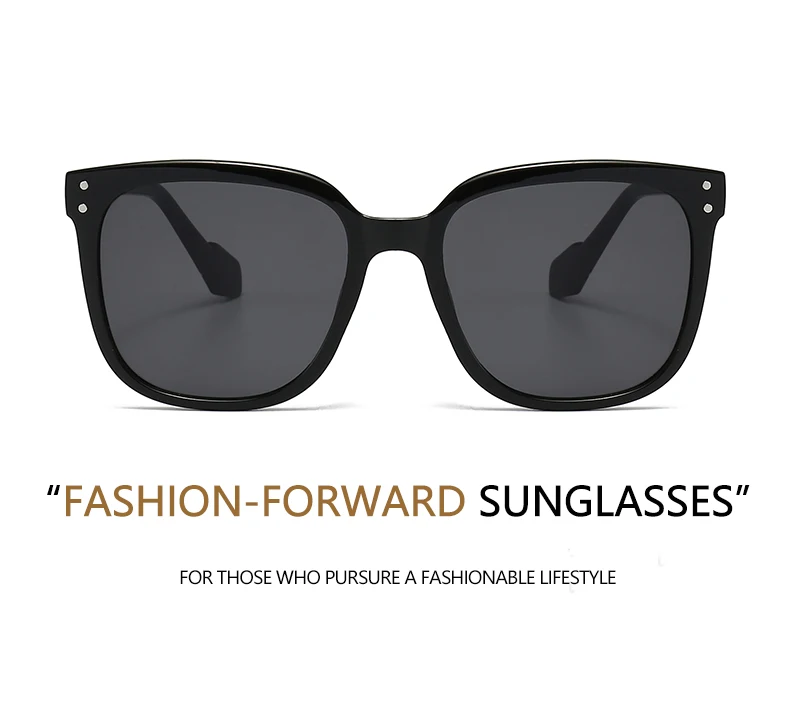 Übergroße Sonnenbrille im koreanischen Ins-Stil für Damen, UV400-Schutz, Gesichtsverschlankung, vielseitig einsetzbar und Sonnenschutz 5343 – Detail 4