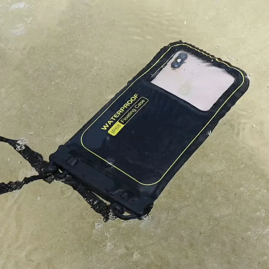 HAISSKY Sponge Float Waterproof Swimming Bags Crossbody Travel Surfing Storage Pouch For iPhone 17 16 Pro Max 15 Samsung Xiaomi
