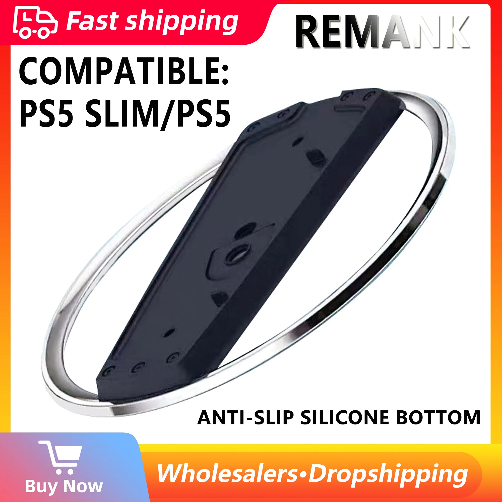 For PS5 slim Vertical Stand Game Console Base Bracket Metal For Sony Playstation 5 Slim PS5 Vertical Stand Holder Disc / Digital