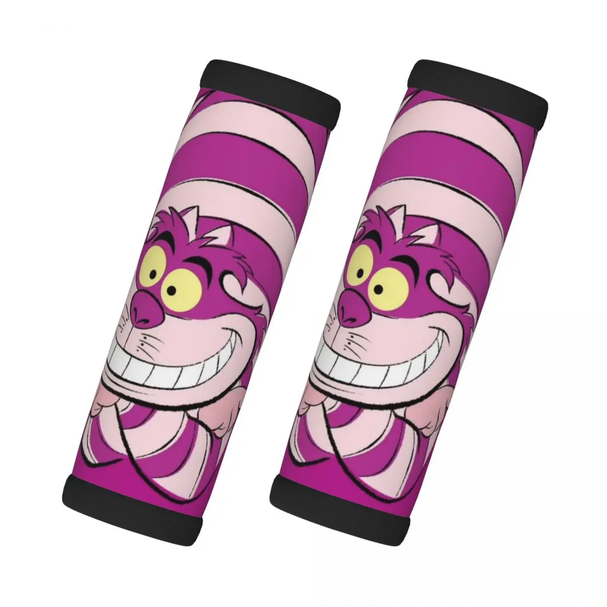 

Custom Cheshire Cat Cartoon Luggage Handle Wrap Suitcase Identifier 2 Pack Alice in Wonderland Refrigerator Handle