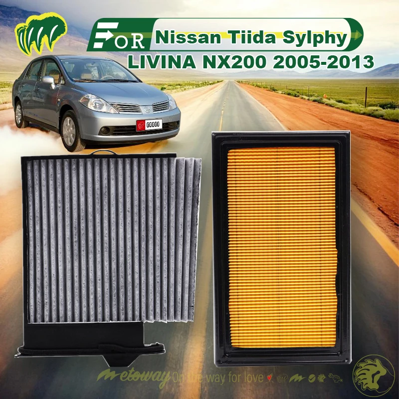 

For Nissan Tiida Sylphy LIVINA NX200 2005-2013 Air Conditioner Filter Car Cabin Air Filter Auto Climate Control Gases Replac