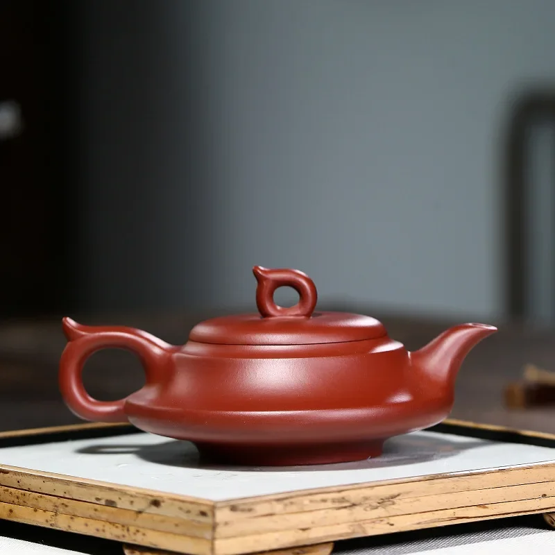 Zisha Pot Raw Ore Dahongpao Handmade Smooth Sailing Teapot Tea Set