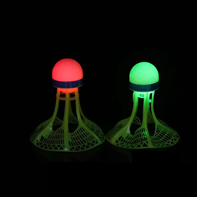 Bádminton luminoso de nailon a prueba de viento para exteriores, accesorios de bádminton, volantes fluorescentes, Bola de bádminton LED súper resistente