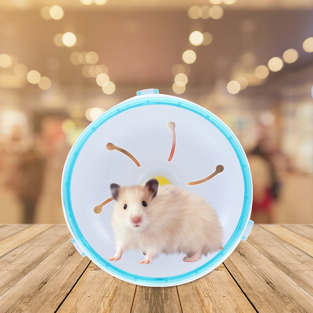 

Silent Running Blue Gerbils Running Wheel Hamster Hedgehog Wheel Toy Gerbil Hedgehog Chinchilla Guinea Pig Pet Sports Exercise