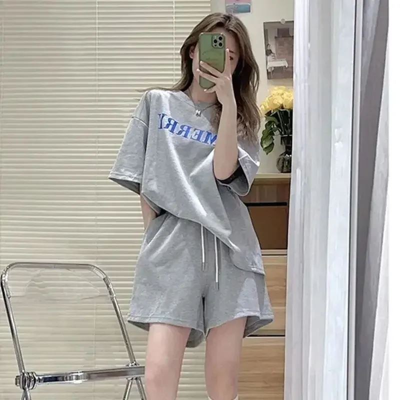 Woman Shorts Tracksuit Summer Sleeve Tailoring Clothing Trend 2024 New Products Two-piece Matching Short Sets for Women 2 Pieces