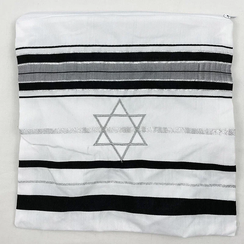 アクリルタリット/タリス用ユダヤ人バッグ (10.6 x 10 インチ) ダビデの星テフィリンバッグ (バッグのみ)