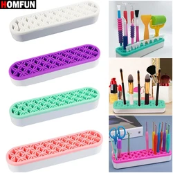 HOMFUN DIY 5D diamond Painting Tool Point Drill Pen Holder Makeup Brush Storage Silicone Storage Rack Pen Holder Accessories