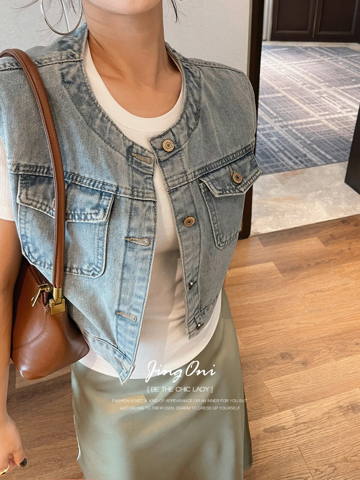 

Denim Vest Jackets Woman Clothing Y2k 2024 Fashion Spring Summer Korean Style Elegant Vintage Top Sleeveless Outerwear Waistcoat