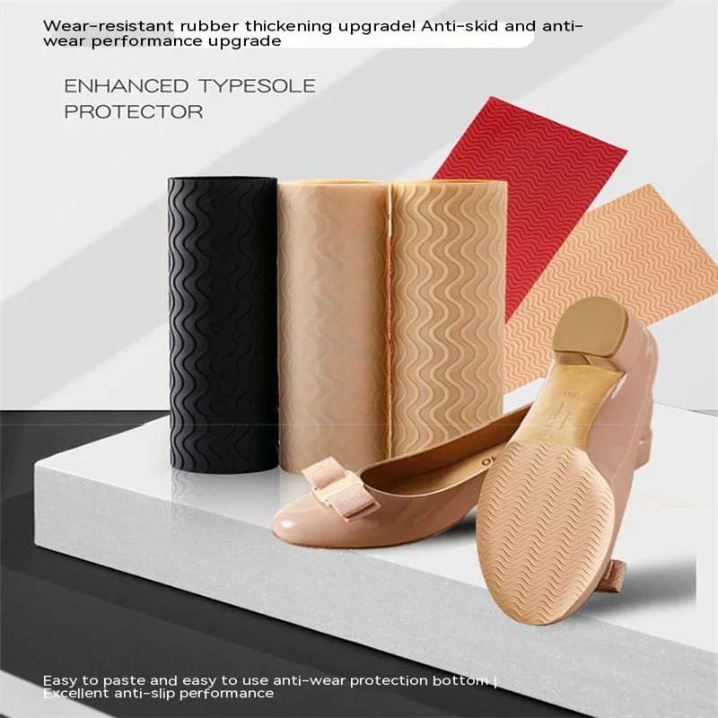 Women Shoe Sole Protector for High Heel Protector Repair Outsoles Anti Slip Patch Self-adhesive Replacement Soling Sheet Cushion