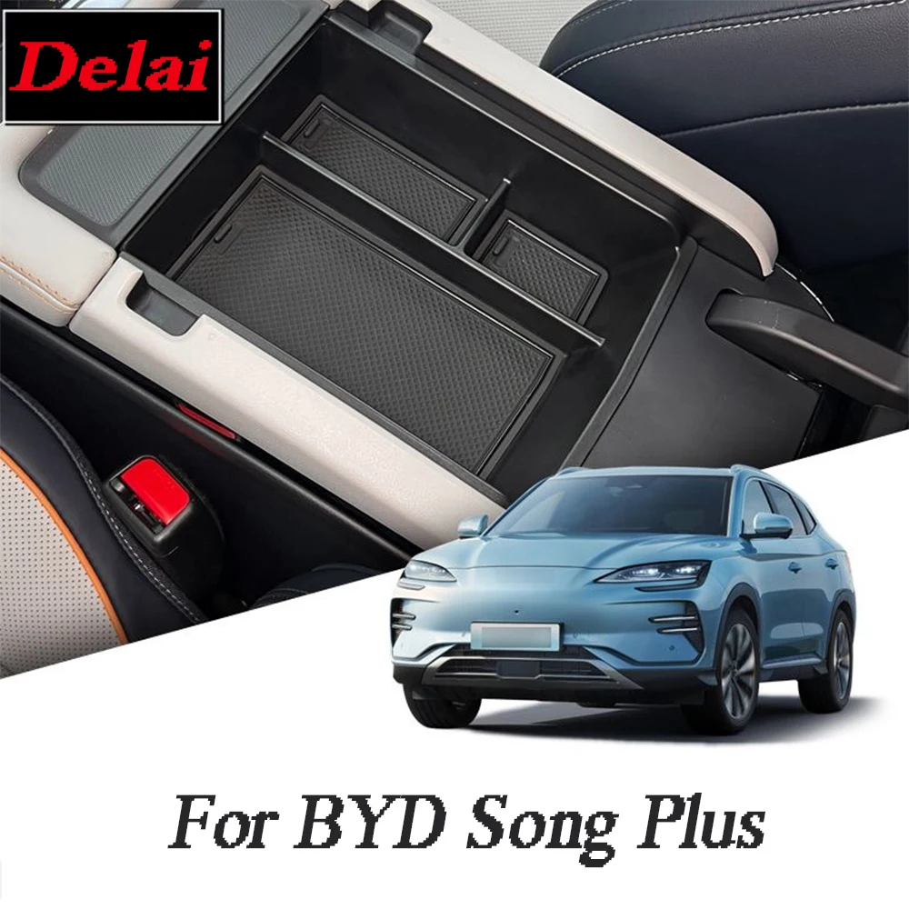 

Car armrest storage box central control armrest storage box For BYD Song Plus 2020 2021 2022 2023 2024 Interior accessories