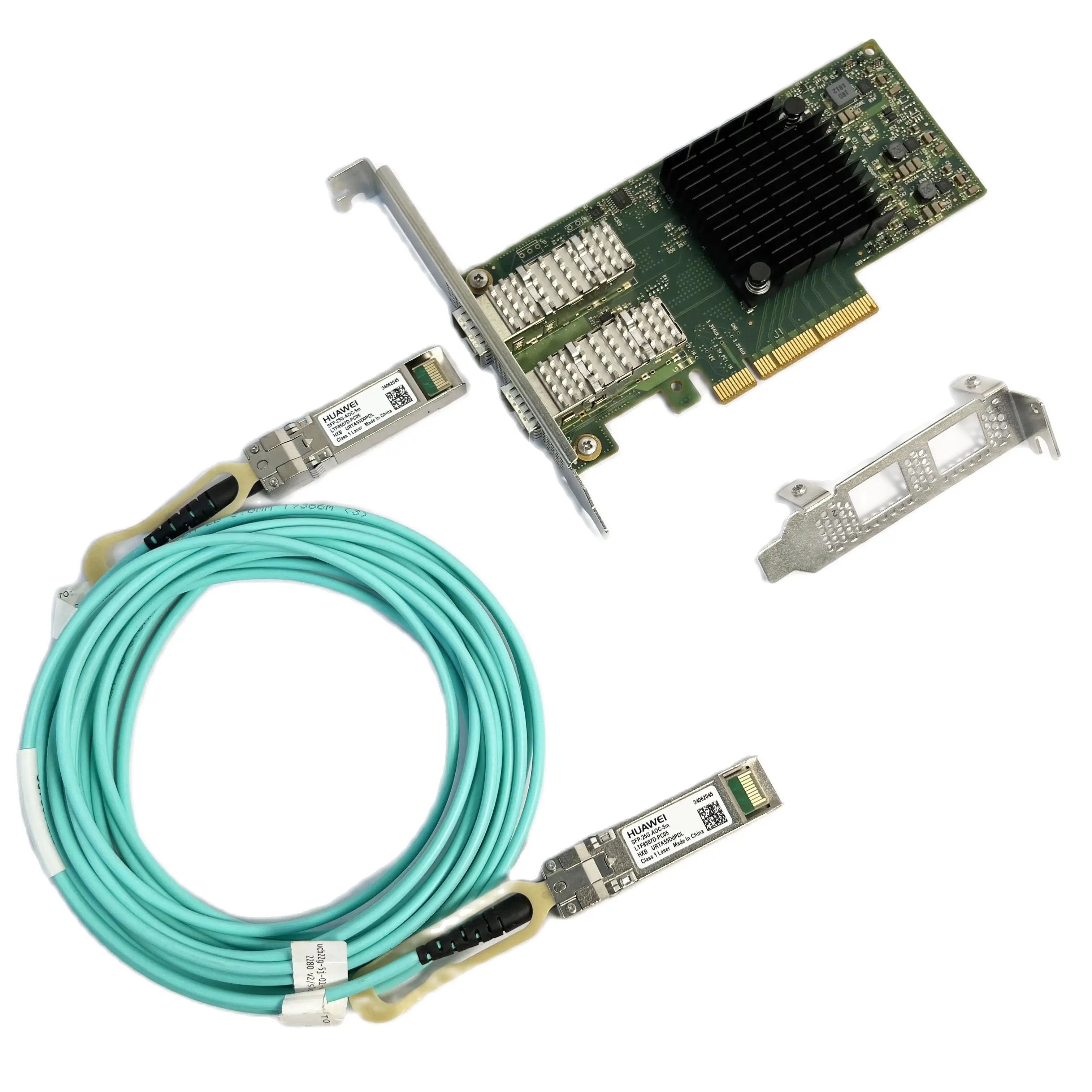 MCX4121A-ACAT 멜라녹스 이더넷 어댑터, CX4121A, ConnectX-4 25G, SFP28, 화웨이 5M AOC