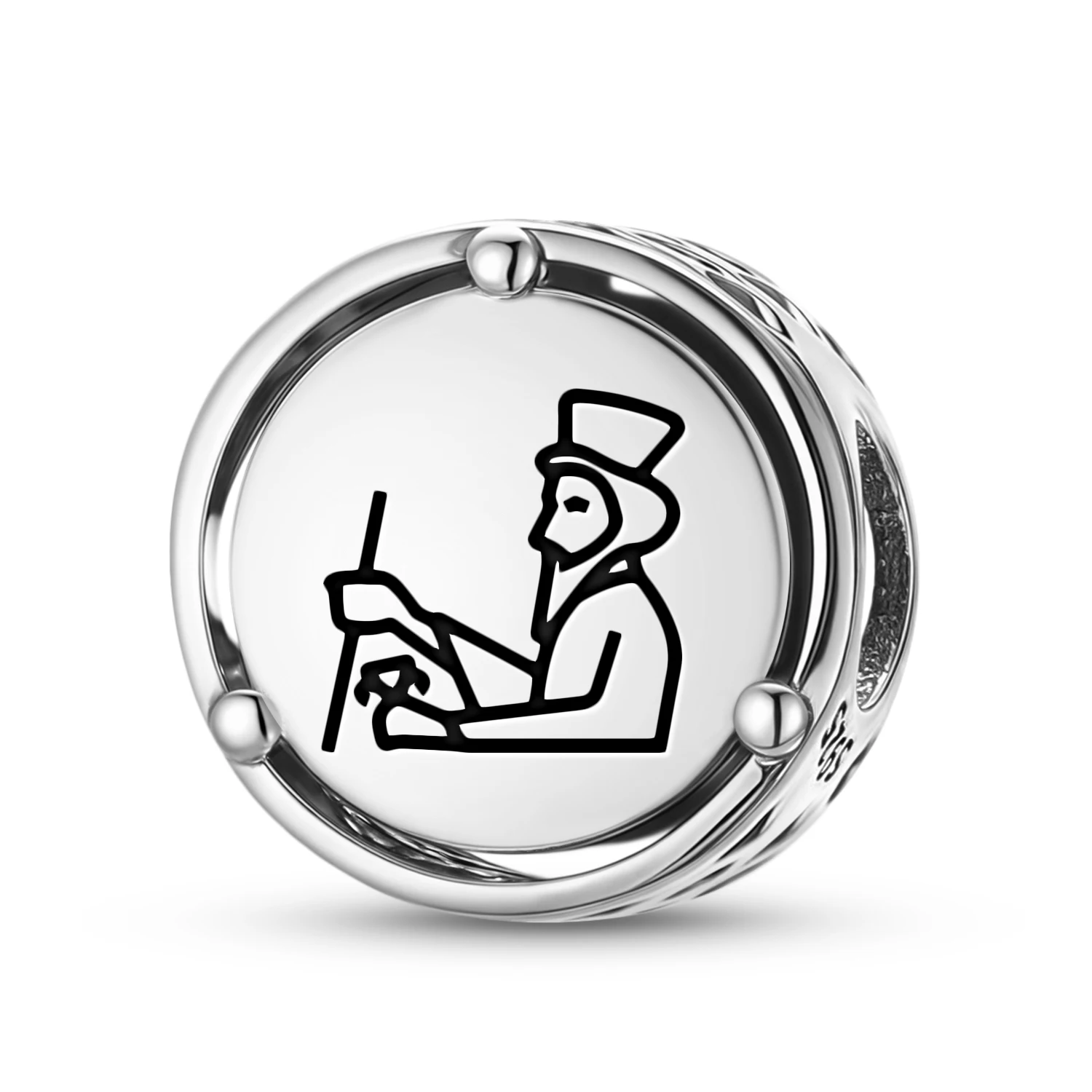 

925 Sterling Silver Persian Darius Charm Fit Original Bracelet Diy Jewelry Accessories Family Bead