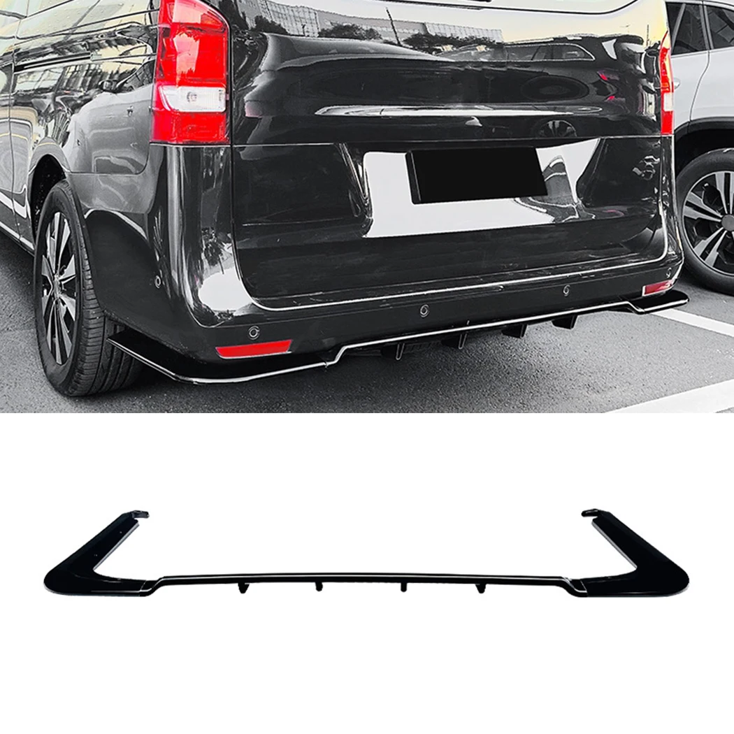 

Rear Bumper Diffuser Lip Spoiler Splitter Trim Accessories For Mercedes Benz Vito Viano V Class W447 V220 V250 V260 2016-2023