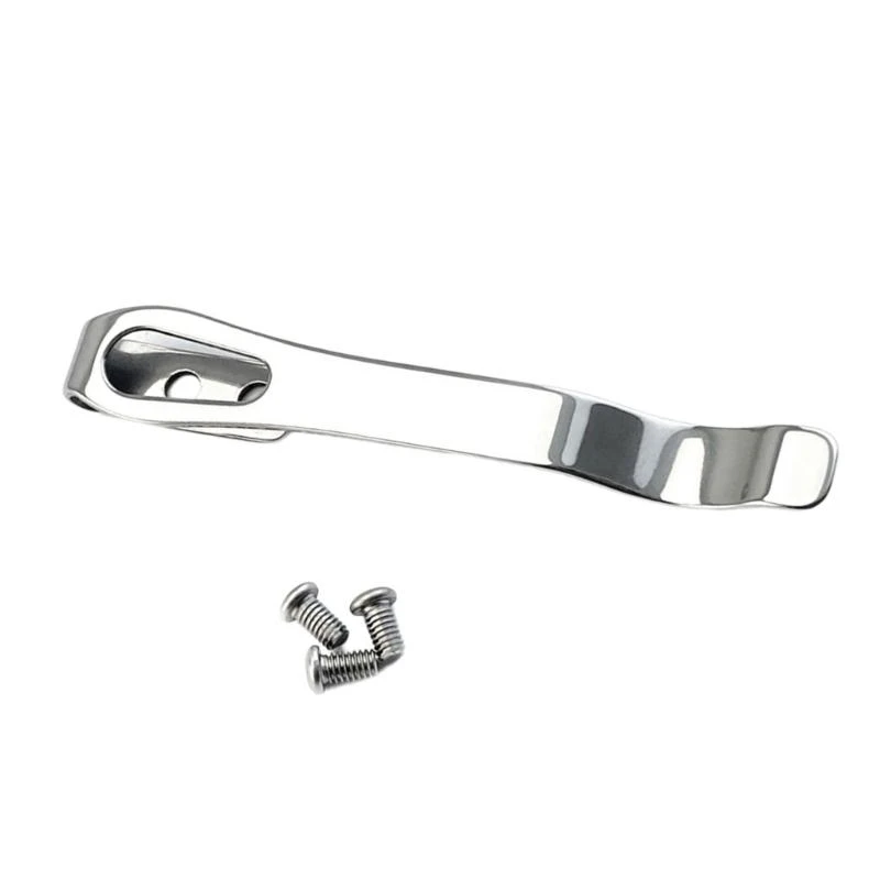 X37E Stainless Steel Pocket Clip Back Clamp for Cutter DIY Tool Repair Project