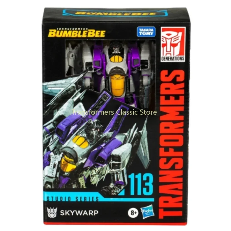 Transformadores Brinquedos Série Studio SS-113, Classe Voyage 14cm, Skywarp Clássico Cybertron Autobots Figuras de Ação, Colecionáveis em Stock