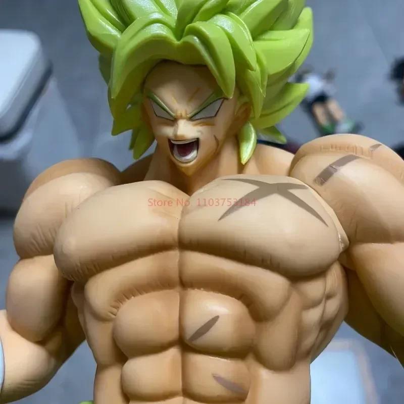 Figuras de ação Dragon Ball Anime, coleção Broli irritado, brinquedos modelo, estátua de PVC dos desenhos animados, bonecas ornamentadas, presentes brinquedos desktop, venda quente