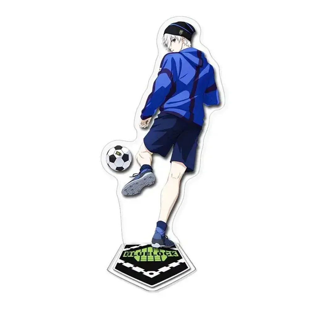 

Hot Fashion Anime Figure Blue Acrylic Stands Cosplay Isagi Chigiri Bachira Nagi Karasu Cartoon Model Plate Series Gift 15cm