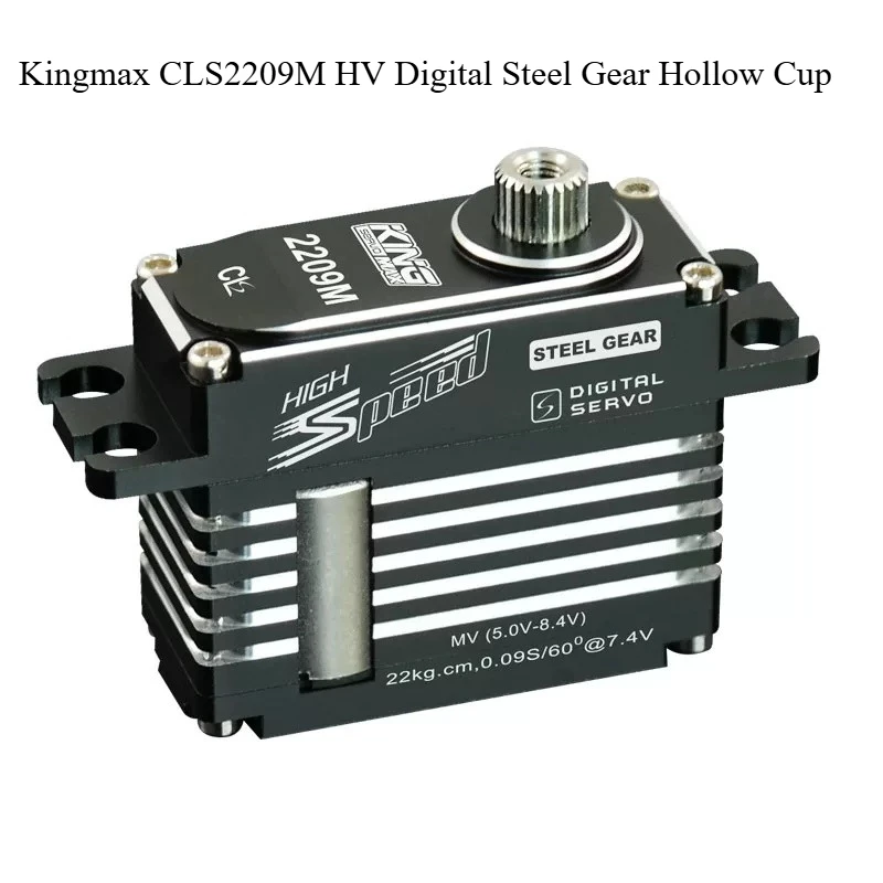 

22kg Medium RC Servo Kingmax CLS2209M HV Digital Steel Gear Hollow Cup for F3A Turbine Jet