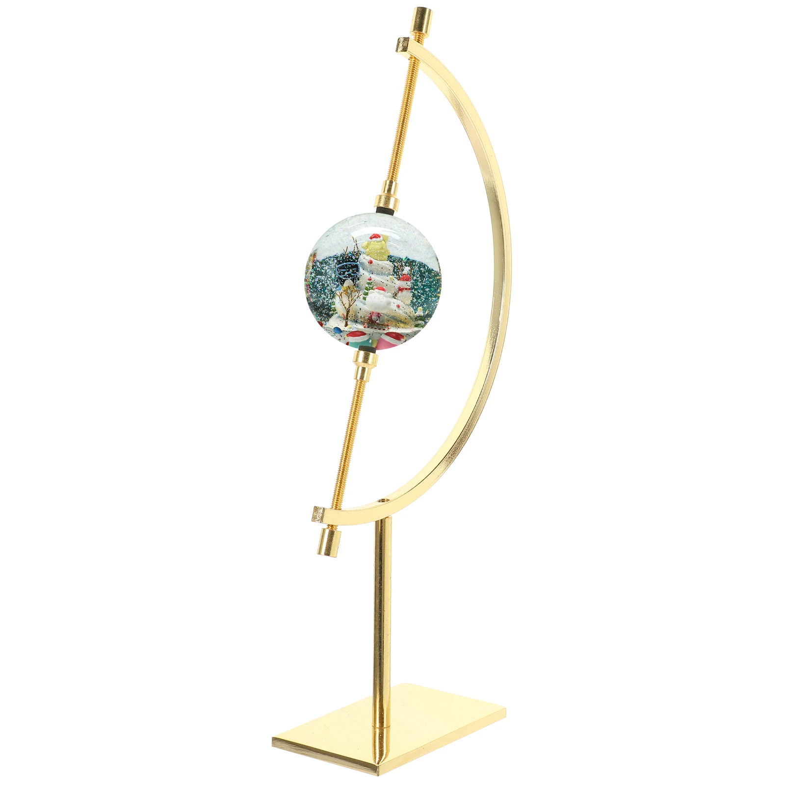 Soporte de exhibición de pinza ajustable, soporte de esfera de acero inoxidable para bola de cristal, adorno Mineral, globo de huevo, moneda de prisma de piedras preciosas