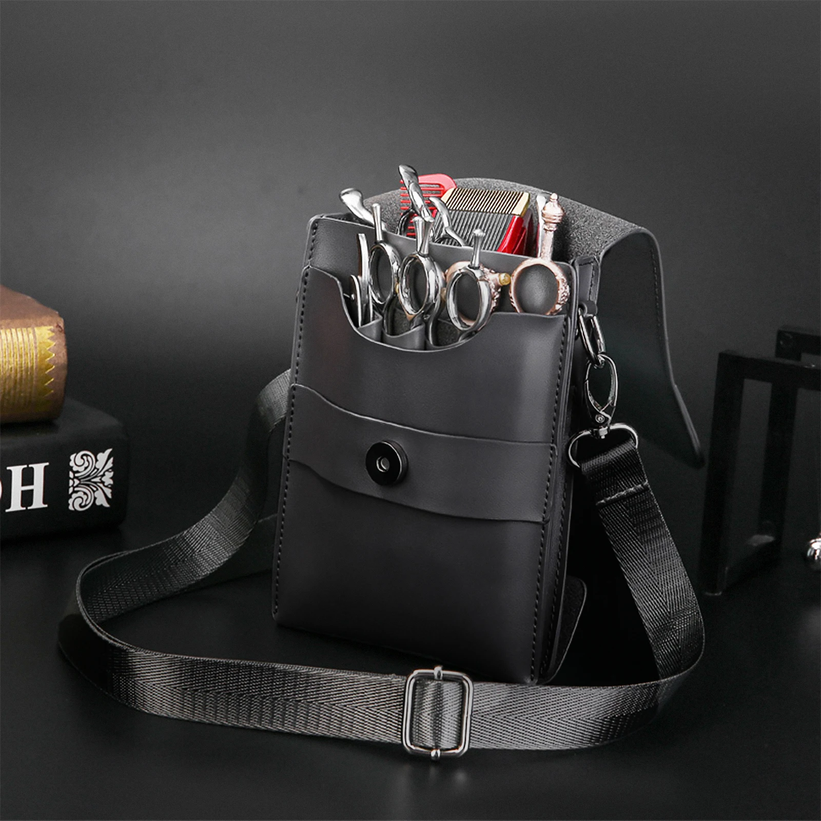 

Scissors Fanny Pack Barber Supplies Grooming Shear Pouch Stylist Hair Case Holder Bags Professionals Nail Miss