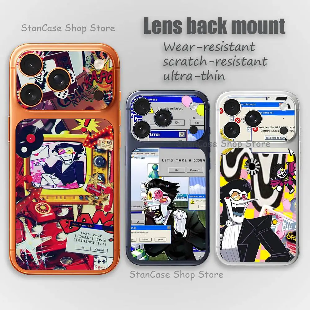 

D-DeltaruneS S-Spamton Angel Screen protector for iPhone 17 Pro Max and 17 Pro HD camera lens protection