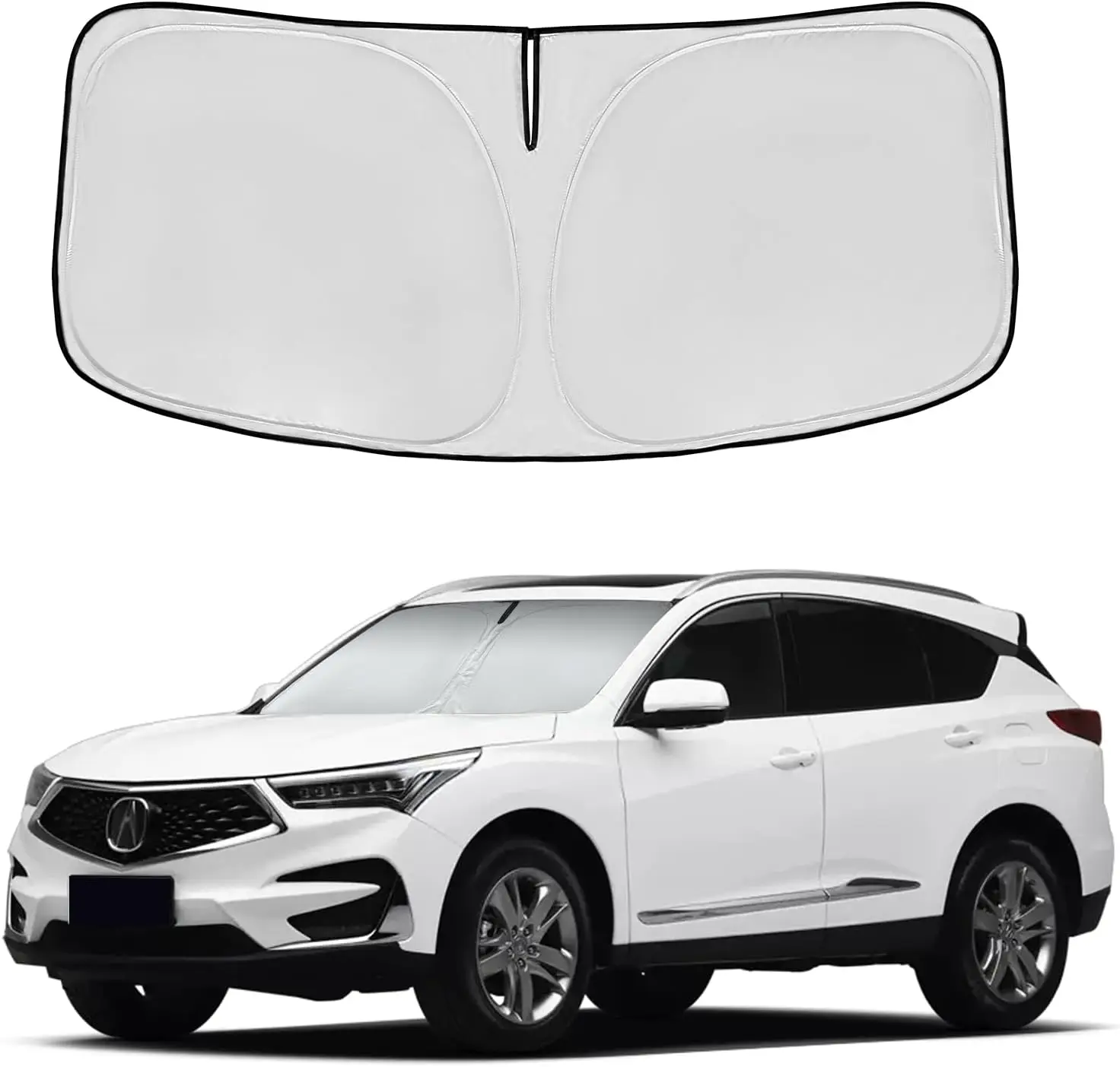 

Солнцезащитный козырек на лобовое стекло для Acura RDX 2019-2025, двухслойный козырек на переднее окно 240T, индивидуальный козырек от солнца RDX, складные блоки штор
