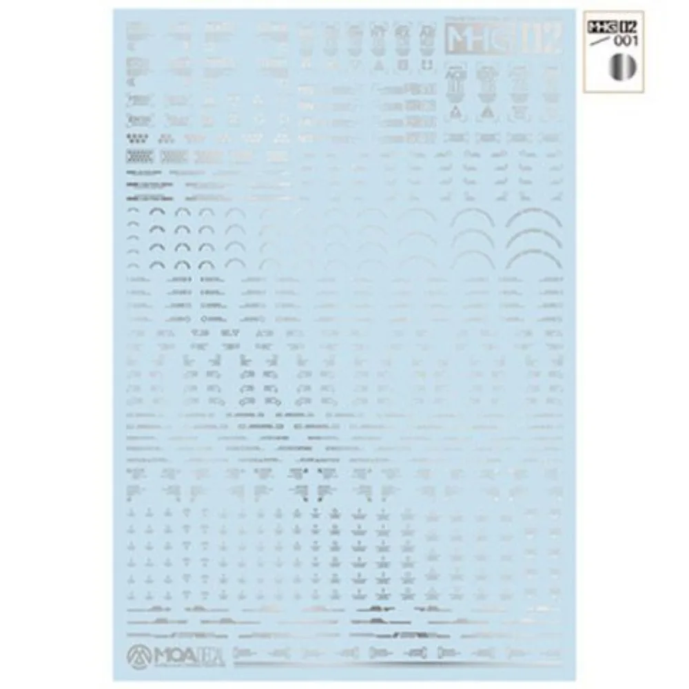 Hobby Mio MHG02 Hoge Precisie Model Water Slide Decals 1/144 1/100 Schaal Universele Waarschuwingsbord Decal voor Gunpla DIY Model Tool