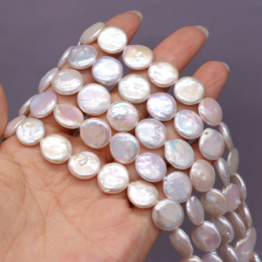 

High Quality Button Shaped Natural Freshwater Baroque Pearls 12-13mm Exquisite Jewelry DIY Necklaces Bracelets Earrings Cuffs