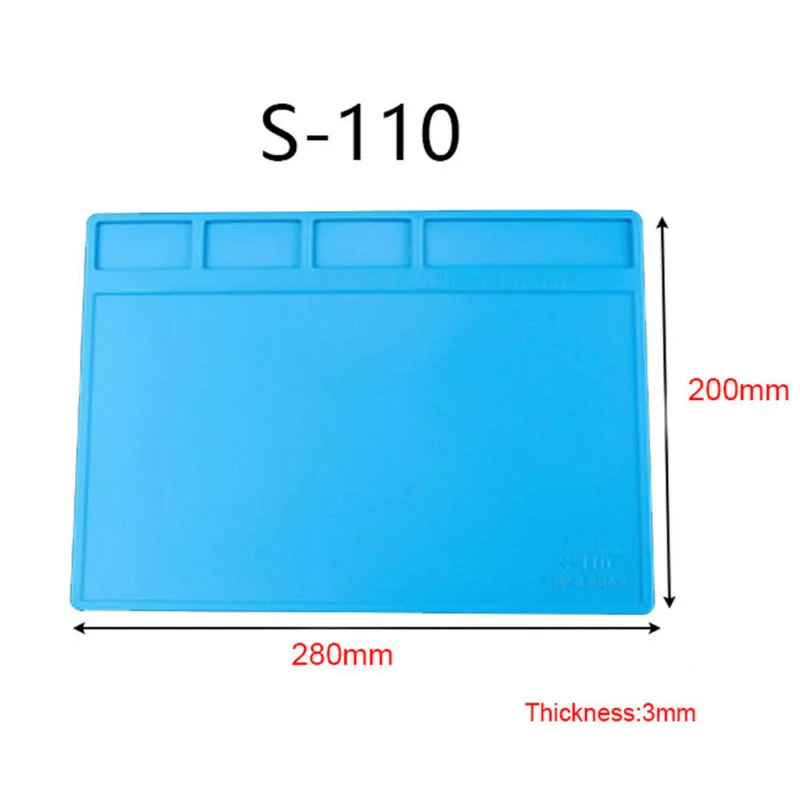 Solder Repair Pad Anti-Static Insulation Mat Pad Rework Silicone Tool Accessories Computer Hand tool Heat Part