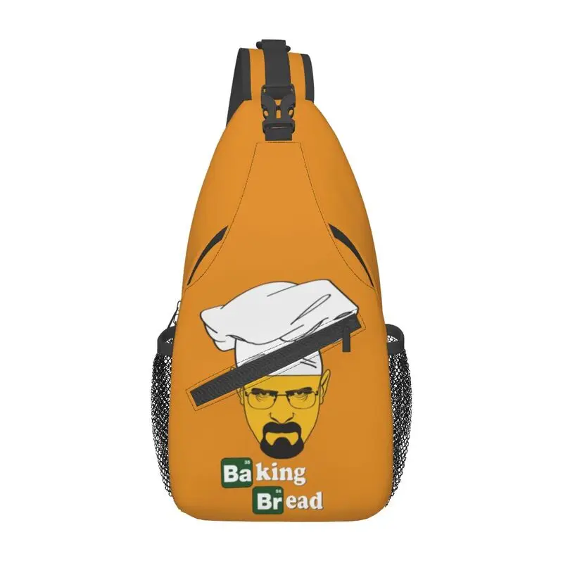 

Custom Humor Breaking Bad Walter White Cook Sling Bags Men Fashion Shoulder Chest Crossbody Backpack Traveling Daypack