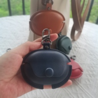 for Soundpeats Air4 Pro Leather Case Eco-Friendly Protective Cover for Earphones Shockproof Natural Material