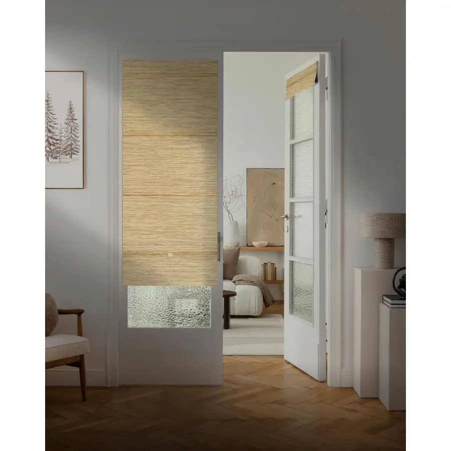 

99.99 Blackout Magnetic Roman Shades, No Drill Cordless Woven Fabric Blinds for Windows, Doors, Bedroom, Living Room amp Kitchen