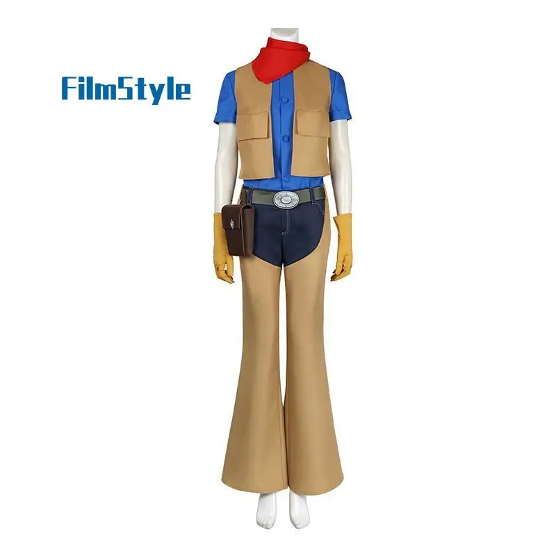 

Cowgirl Peach Cosplay Costume, Game Princess Peach Showtime Cosplay Outfit for Adults & Kids