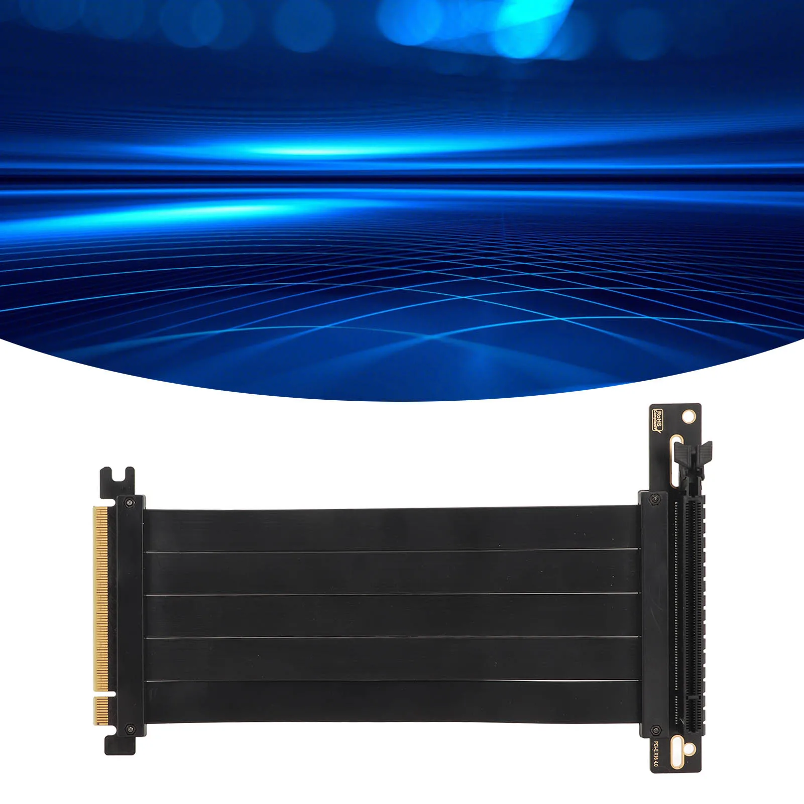 PCI Express Riser Card Support X16 X8 Gold Sinking Process FPC Material PCI Express4.0 Extension Cable 90 Degree for Computer