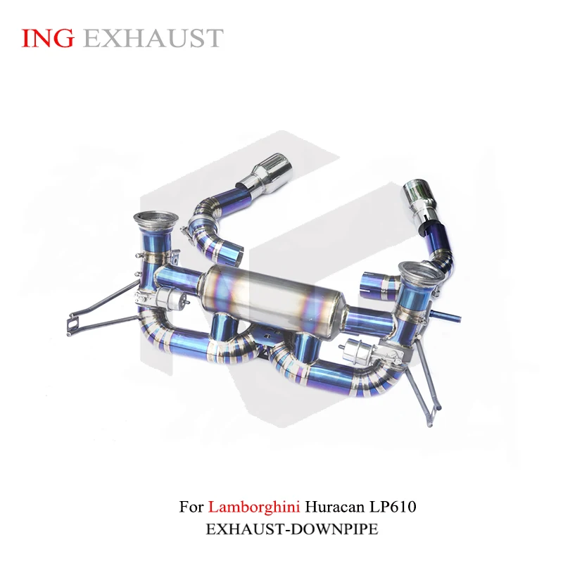 ING Titanium Alloy Exhaust Catback with Valve For Lamborghini Huracan LP610 Change STO