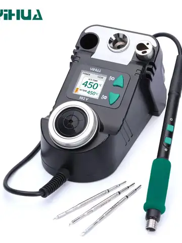 YIHUA 982-V Precision Solder Station with Fast Heating Micro Fine Tip C210 Soldering Iron Remote Control Handle