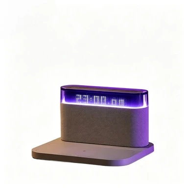 5-in-1 Bluetooth Speaker with Wireless Phone Charger, Alarm Clock & Audio Player, Bedside Home Speaker