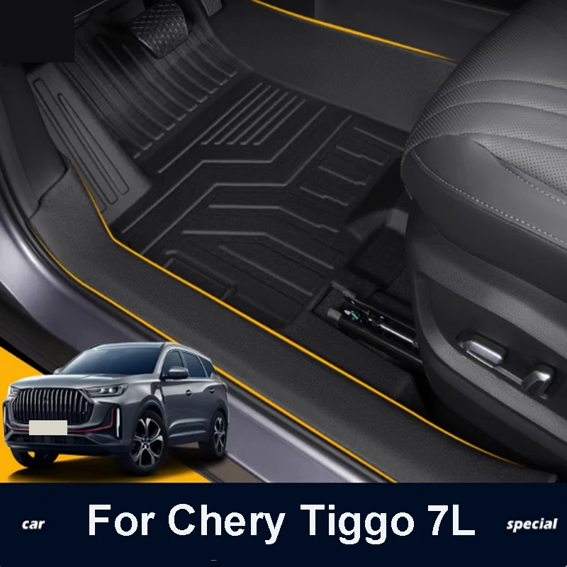 

For Chery Tiggo 7L 2023-2025 Car Surrounding Accessories Carpet TPE Car Floor Mat Anti Dirty Wear-resistant