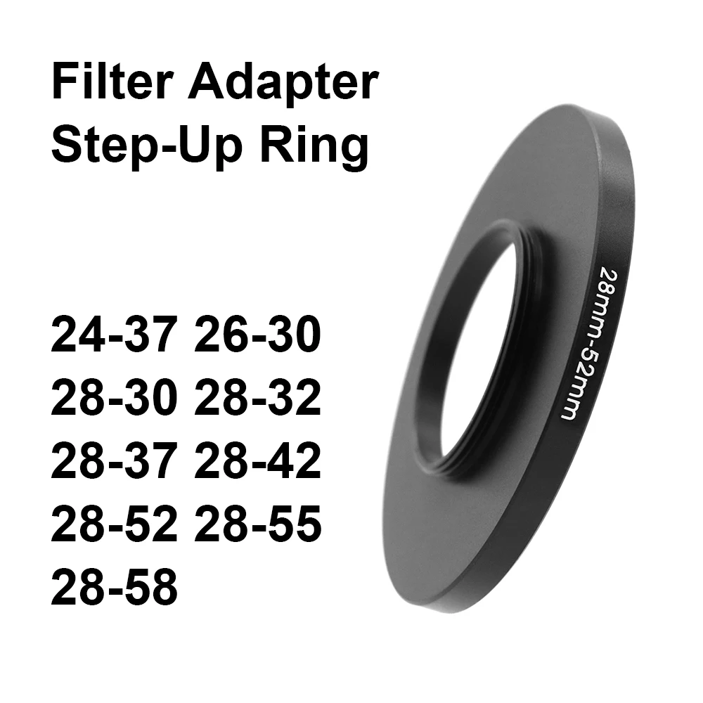 Pierścień adaptera filtra obiektywu aparatu Pierścień podwyższający 24-37 26-30 28-30 28-32 28-37 28-42 28-52 28-55 28-58 do osłony UV ND CPL itp.