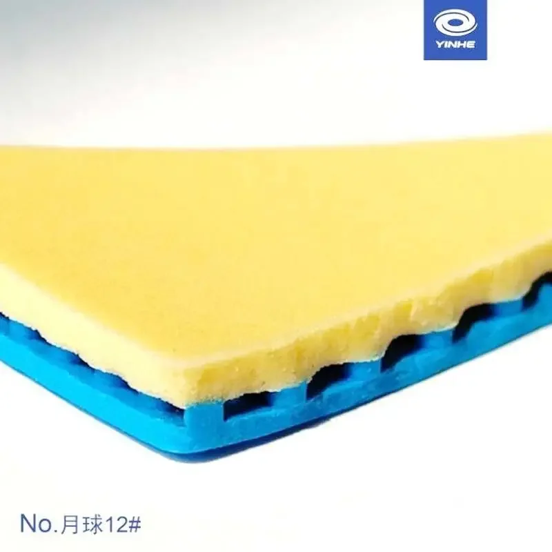 Moon 12 Blue Colorful Inverted Table Tennis Rubber Non-Sticky Tension Sponge Inorganic Ping Pong Rubber For Loop Attack image 4