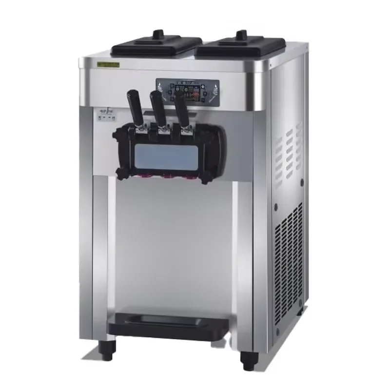 2026 New High Output Automatic Soft Ice Cream Machine for Baokang Fruit Milk Compatible 220V for Hotel Use