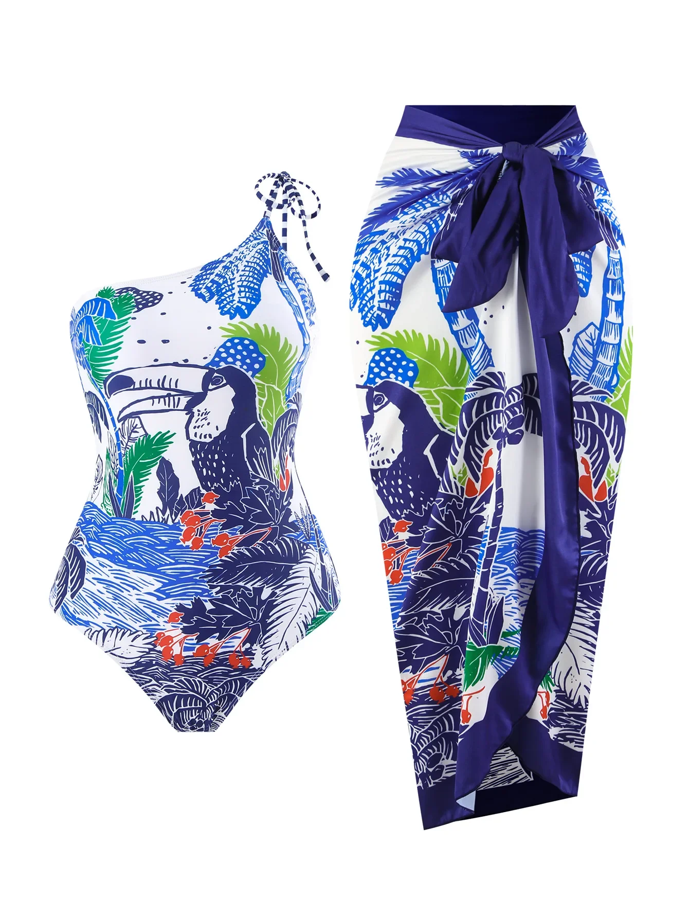 2025年新作-レディース-ツーピース-ビキニセット-プッシュアップ-花柄プリント-フリルビキニ-ストラップ付き-バンドゥ水着-ブラジリアンビキニ-水着