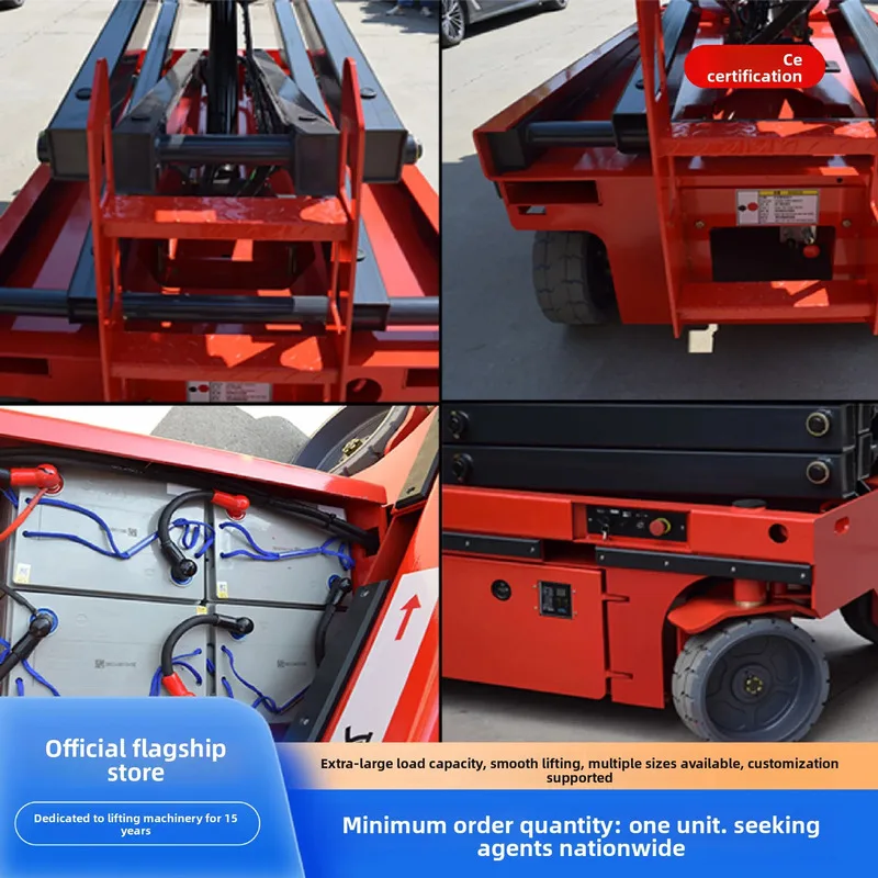 Manufacturer's Self-Propelled 12M High-Altitude Work Platform, Aerial Truck, Scissor-Type Electric Lift