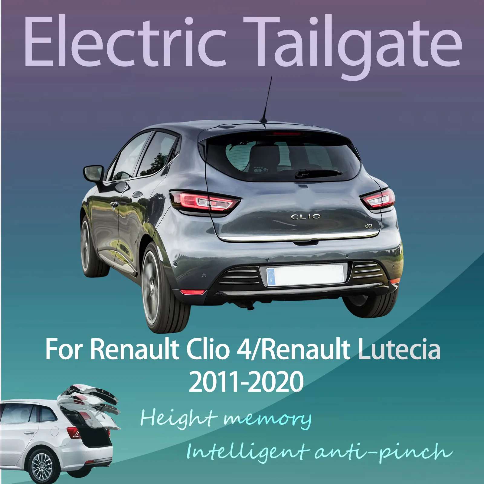 For Renault Clio 4/Renault Lutecia 2011-2020 Electric Modified Tailgate Intelligent Height Automatic Lifting Key-Controlled