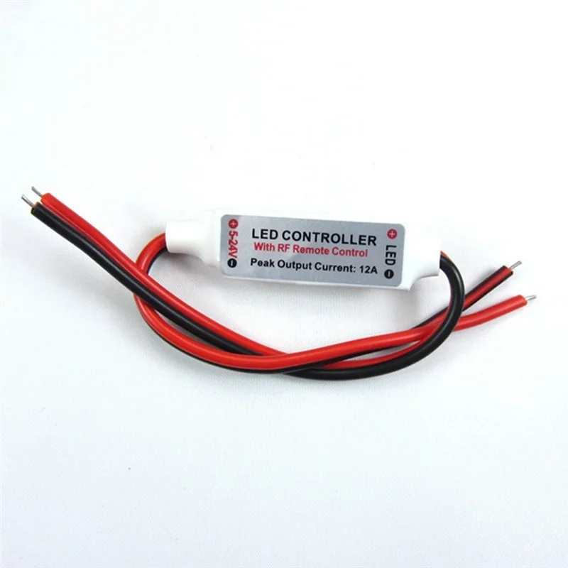 【Flash-Deal!】Mini LED Single Color Dimmer DC 5V 12V 24V 5050 2835 Strip Lights Constant Voltage PWM Signal Controller RF 9-Key R