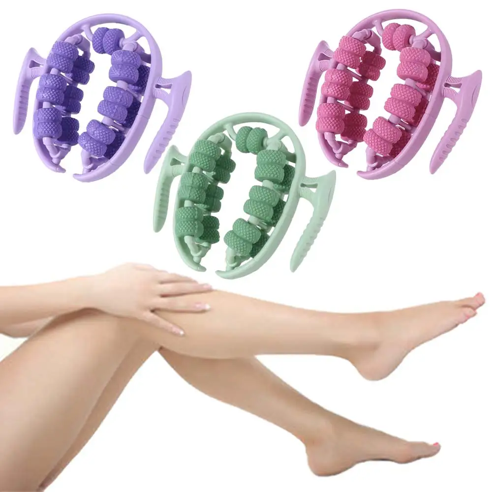 26 Wheel Annular Leg Clamp Massager Handheld Multifunctional Cellulite Massager Smooth Tool 360-degree Rotation